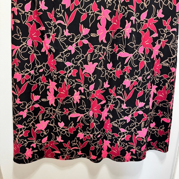 Pennington's Floral Satin Maxi Slip Skirt Size 24 - Picture 8 of 14